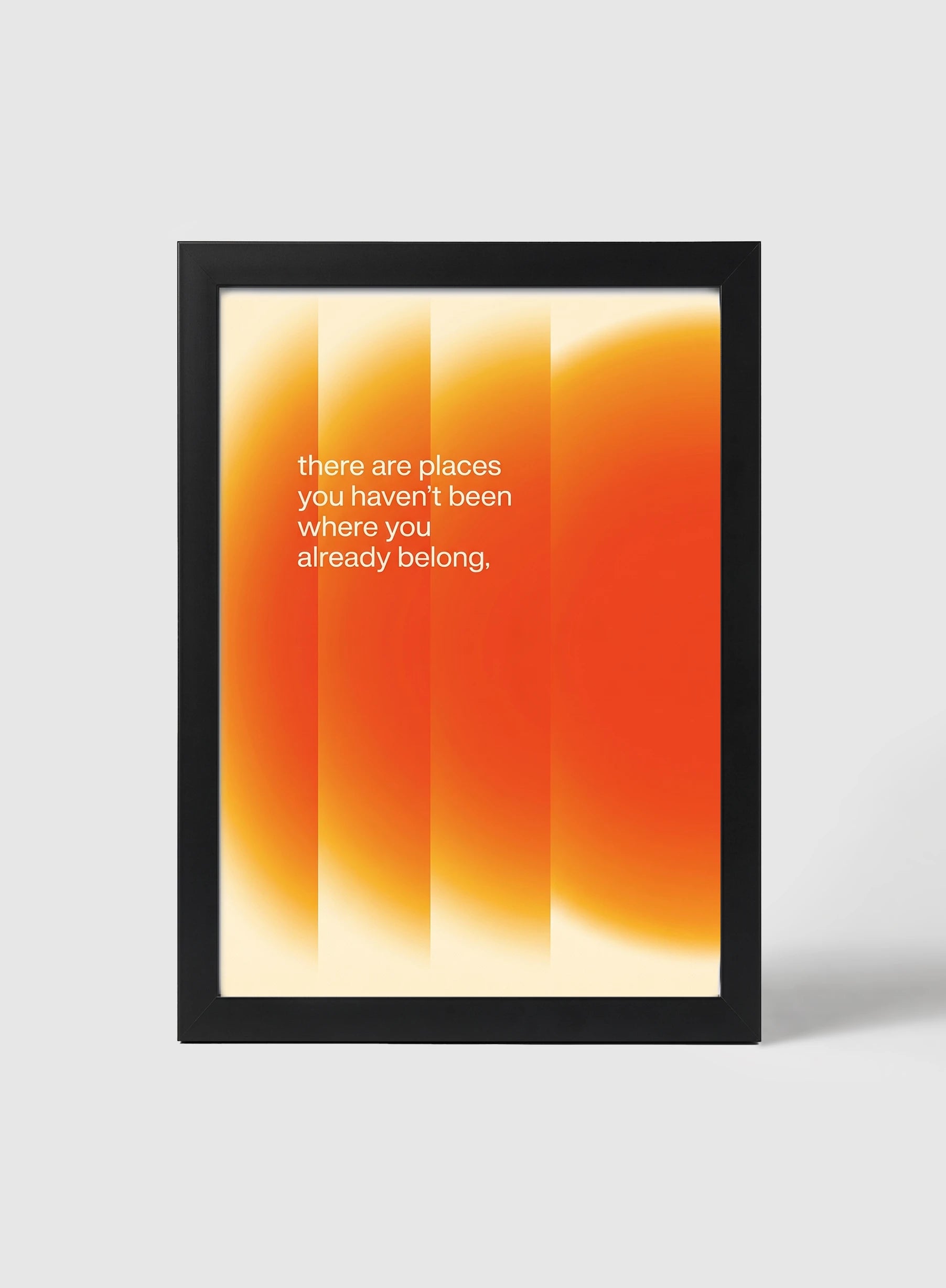 PLACES YOU'VE NEVER BEEN - FRAMED PRINT