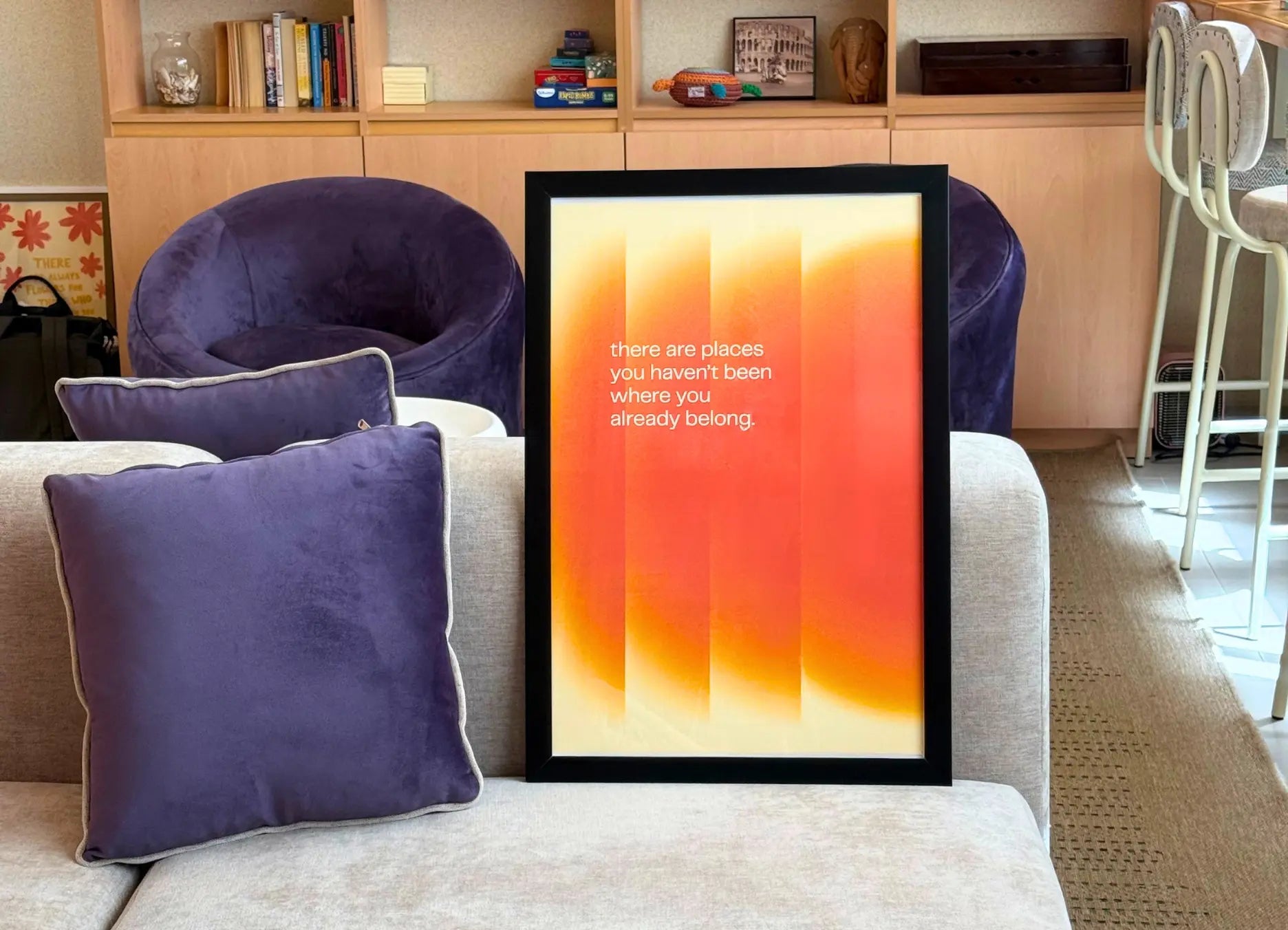 PLACES YOU'VE NEVER BEEN - FRAMED PRINT